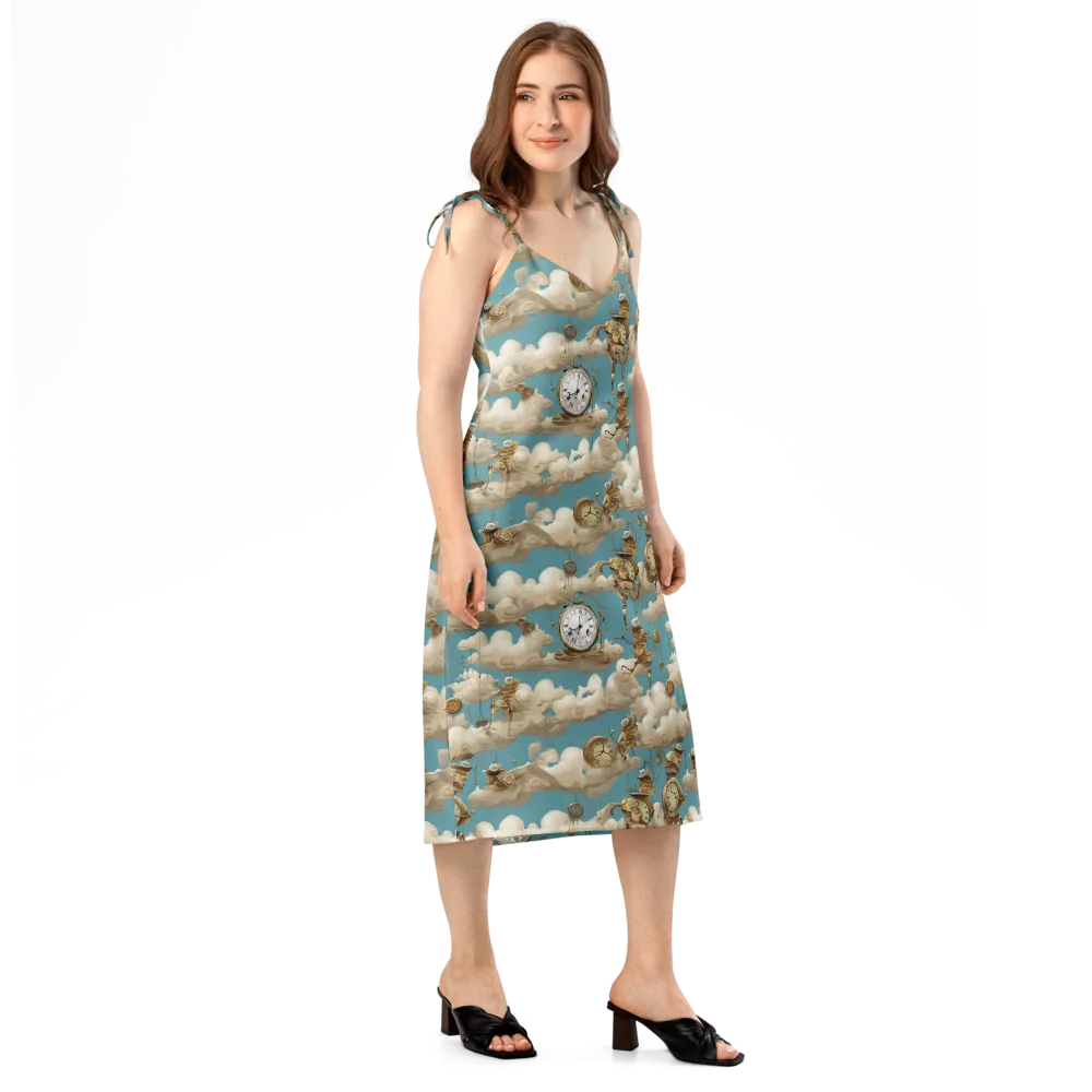 Cloudwork Clockwork on Slip Dress — Right Front