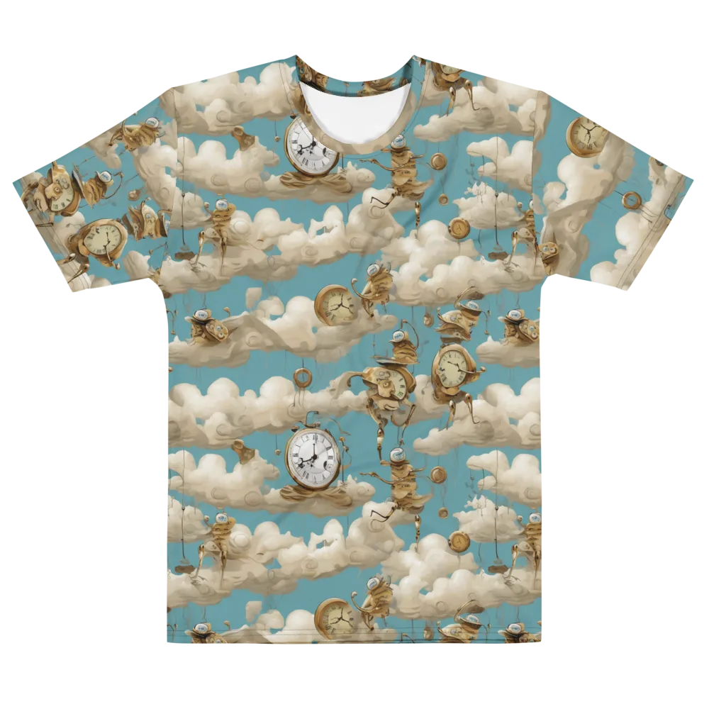 Cloudwork Clockwork on Men's Cotton Crew Neck T-Shirt — Front