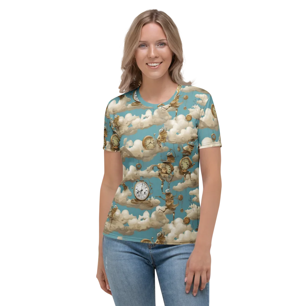 Cloudwork Clockwork on Women's Crew Neck T-Shirt — Front