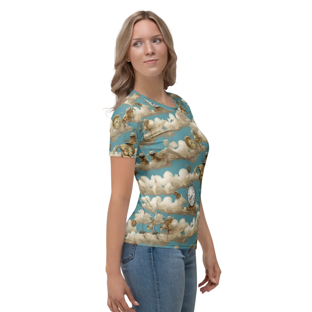 Cloudwork Clockwork on Women's Crew Neck T-Shirt — Right