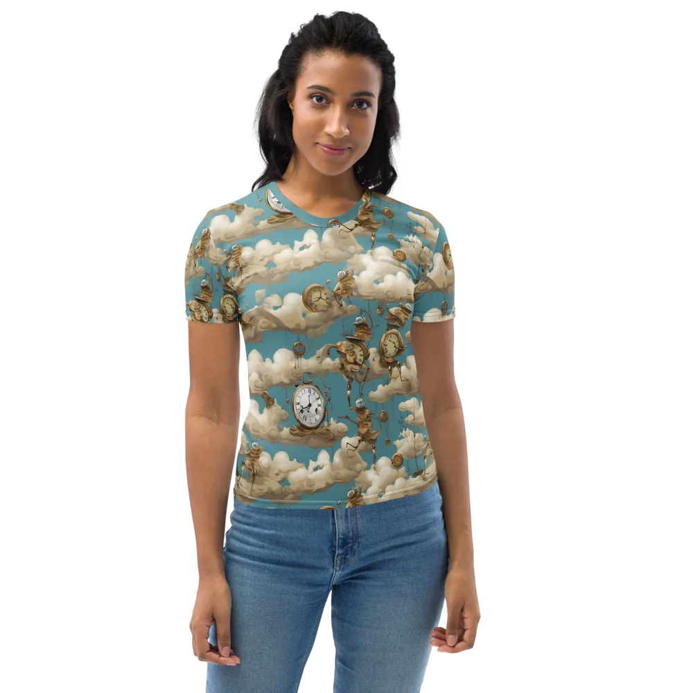 Cloudwork Clockwork on Women's Crew Neck T-Shirt — Front