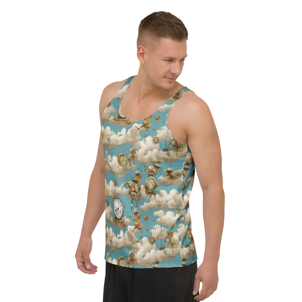 Cloudwork Clockwork on Men's Tank Top — Left Front