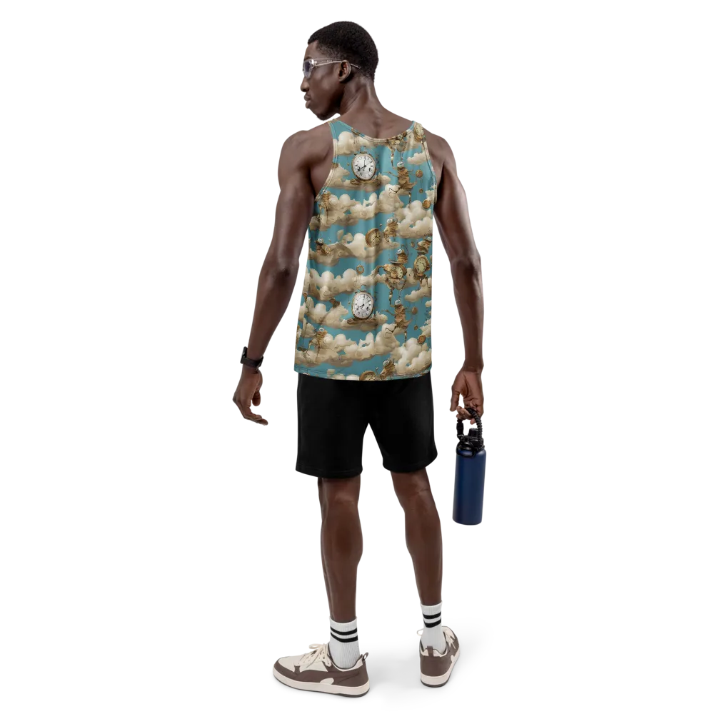 Cloudwork Clockwork on Men's Tank Top — Back