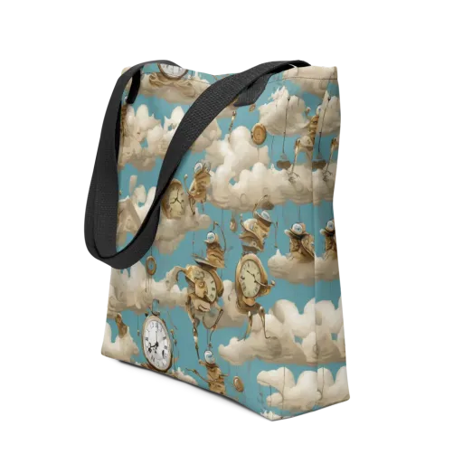 Cloudwork Clockwork on a Tote Bag