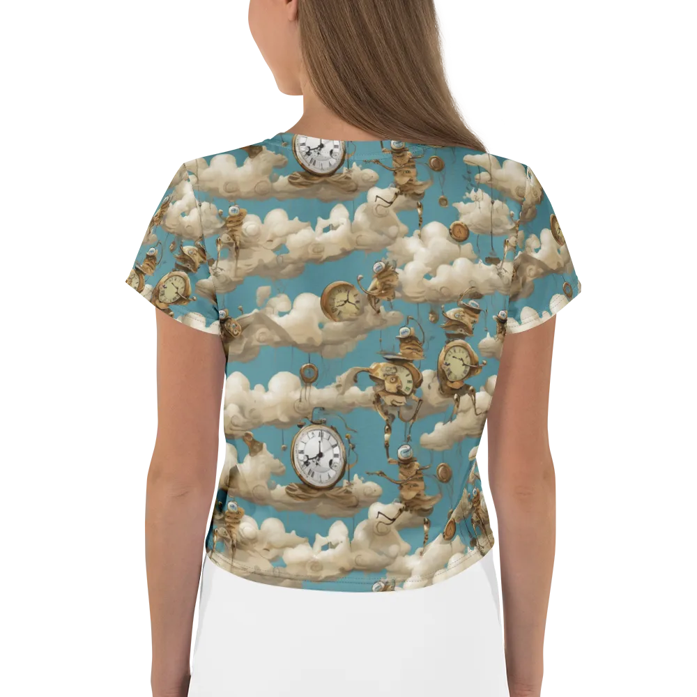 Cloudwork Clockwork on Crop Tee — Back
