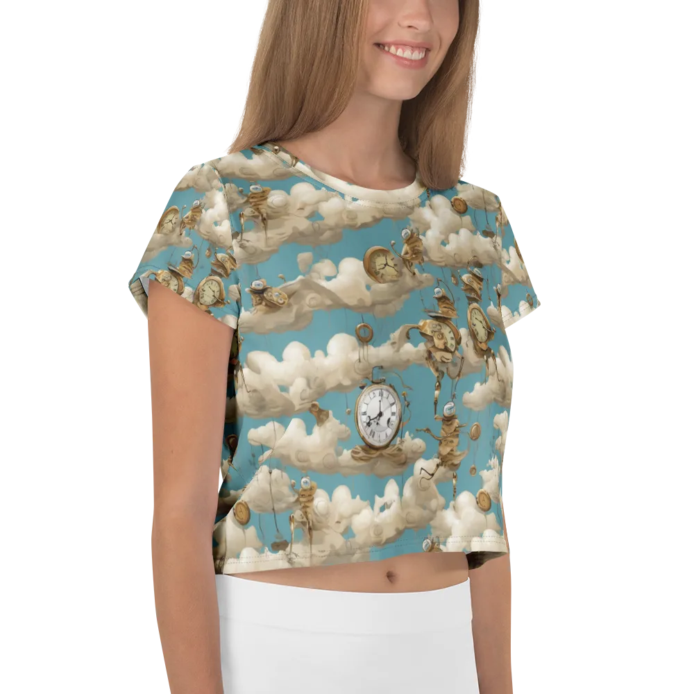 Cloudwork Clockwork on Crop Tee — Right