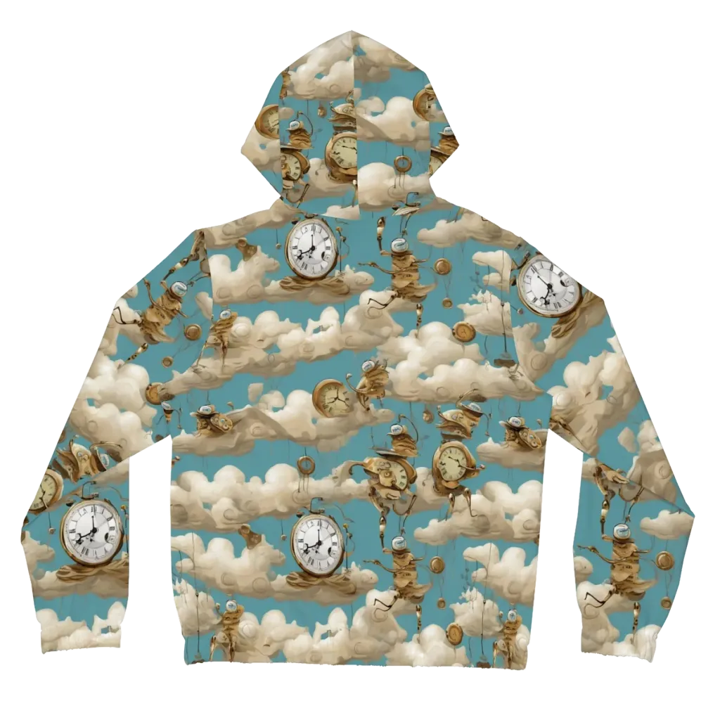 Cloudwork Clockwork on Women's Full-Zip Hoodie — Back