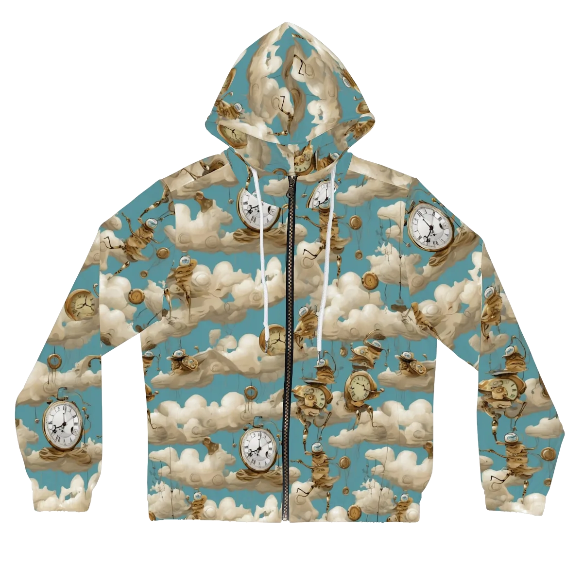 Cloudwork Clockwork on Women's Full-Zip Hoodie — Front
