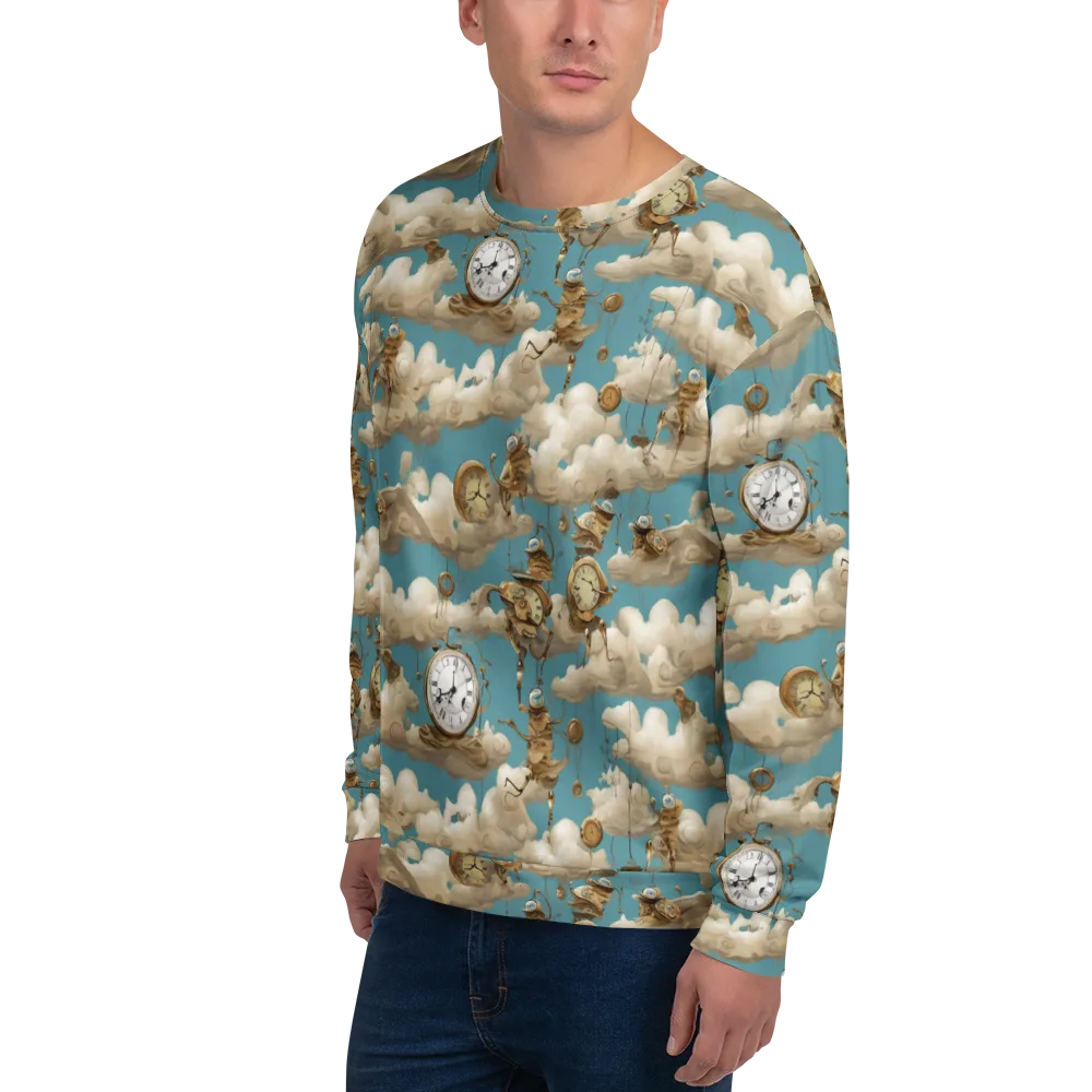 Cloudwork Clockwork on Sweatshirt — Left Front