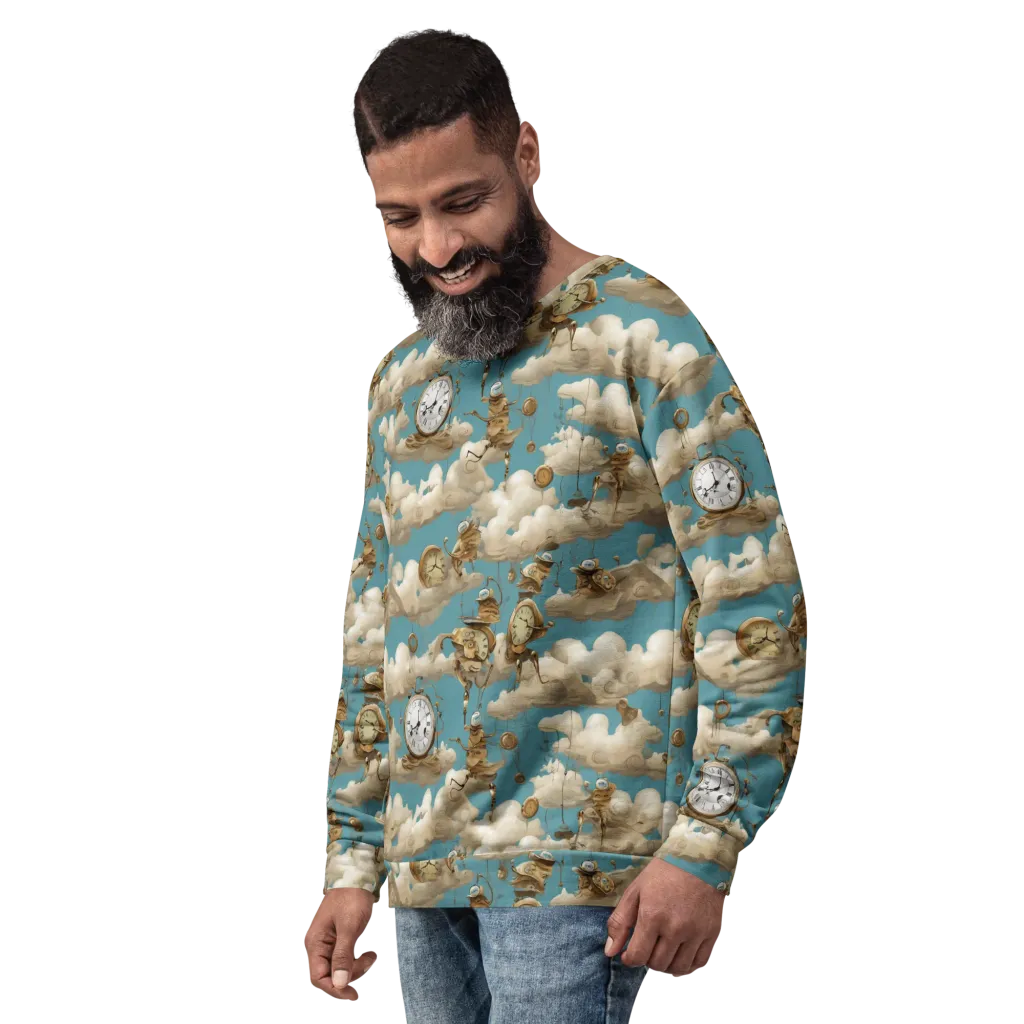 Cloudwork Clockwork on Sweatshirt — Left Front