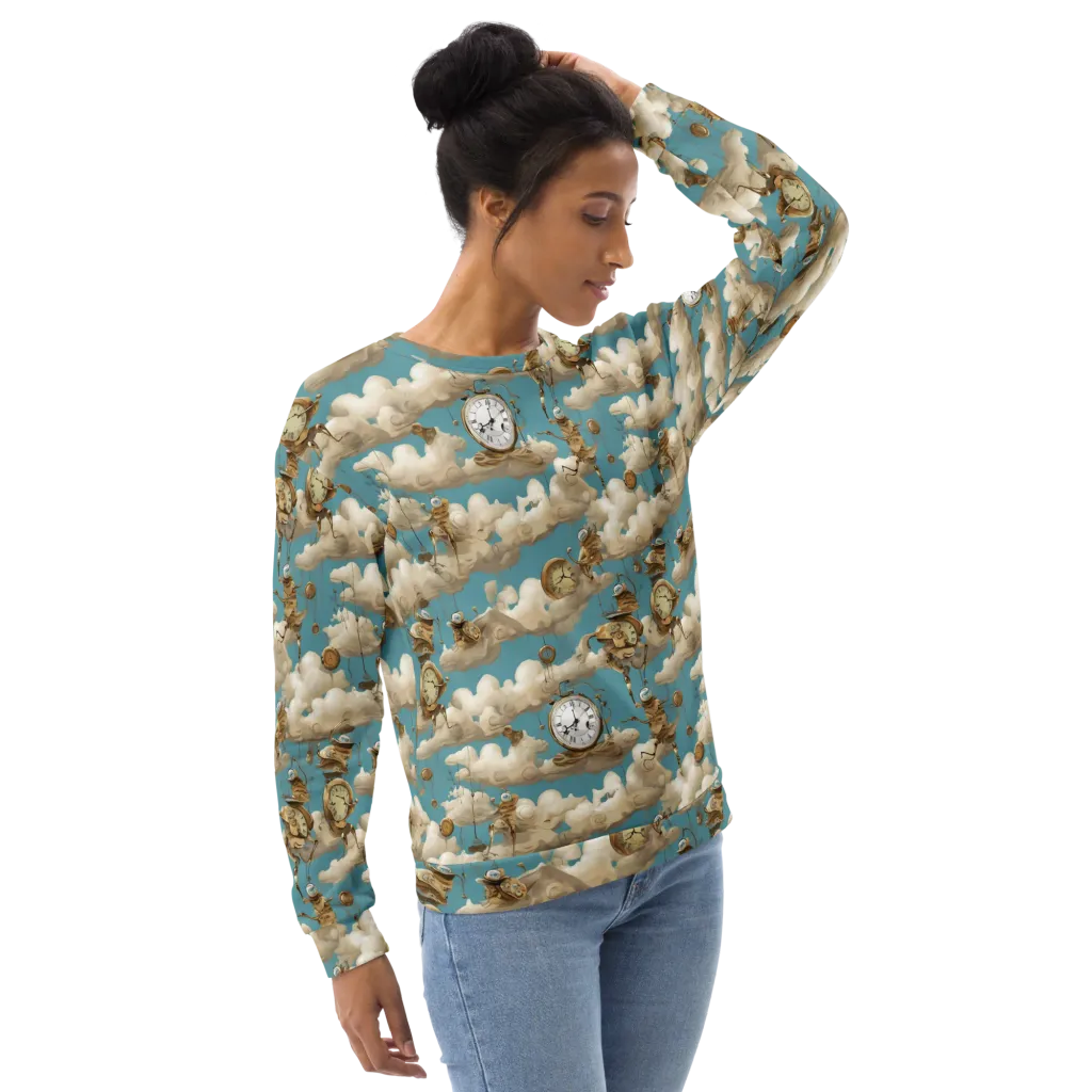 Cloudwork Clockwork on Sweatshirt — Right Front
