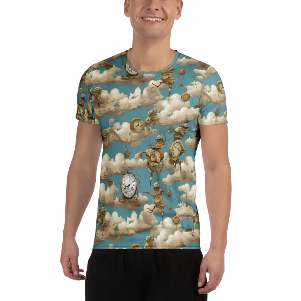 Cloudwork Clockwork on Men's Athletic T-Shirt — Front