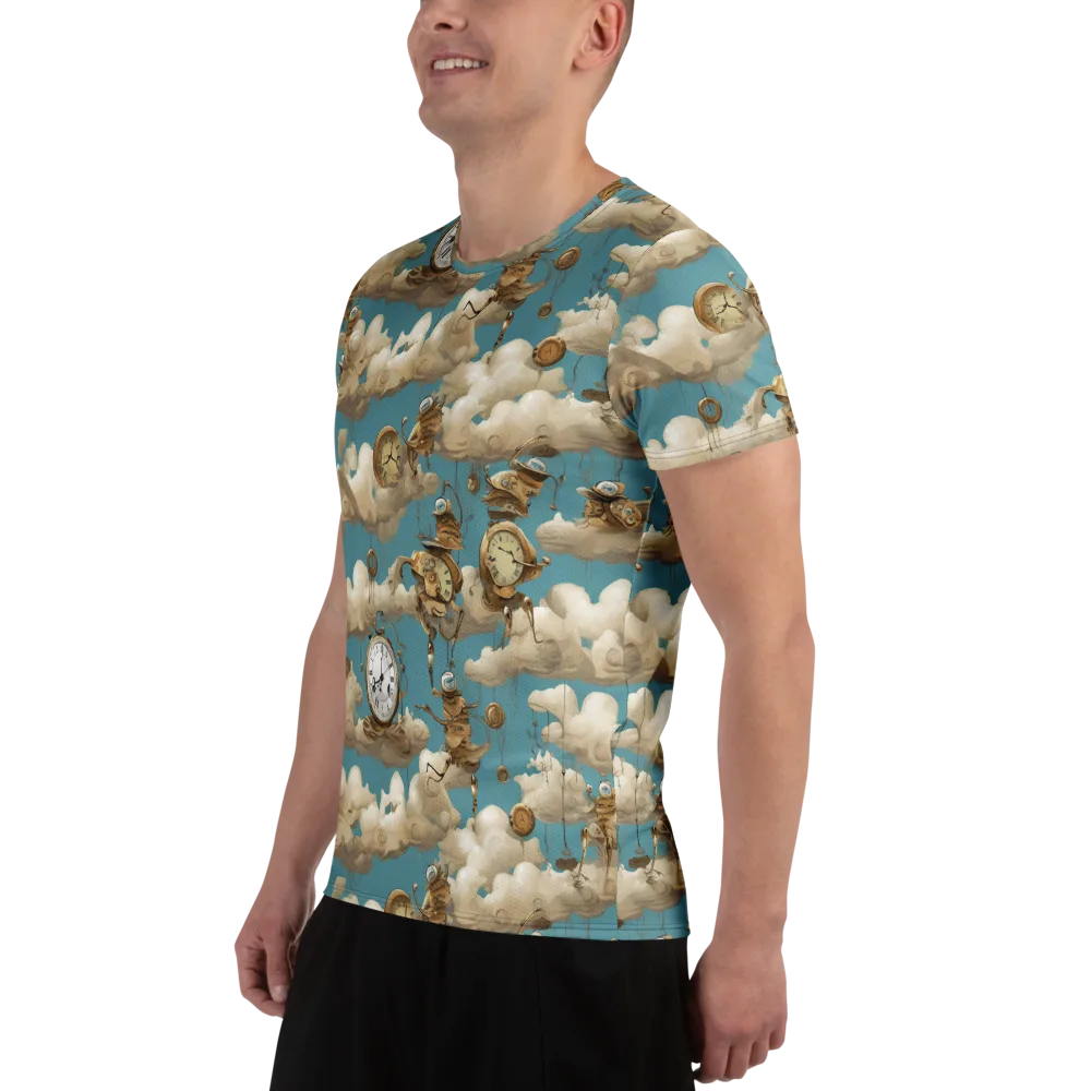 Cloudwork Clockwork on Men's Athletic T-Shirt — Left