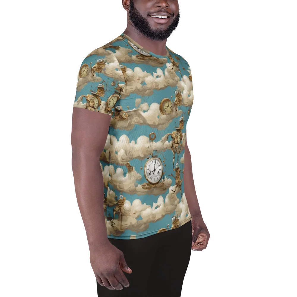 Cloudwork Clockwork on Men's Athletic T-Shirt — Right