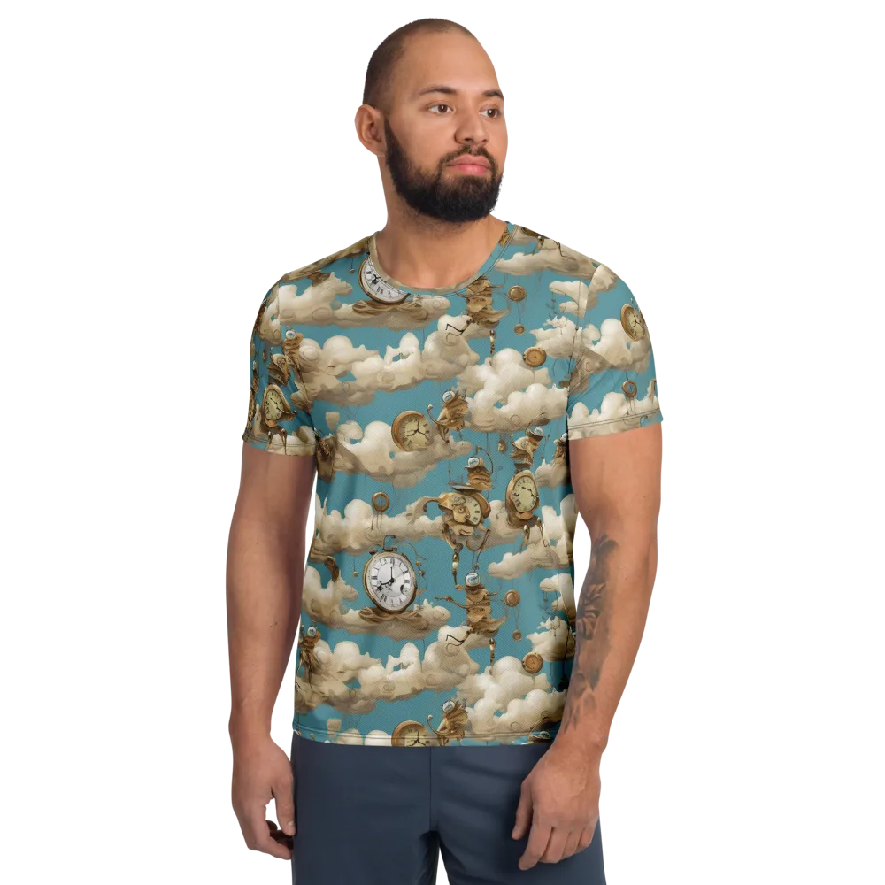 Cloudwork Clockwork on Men's Athletic T-Shirt — Front