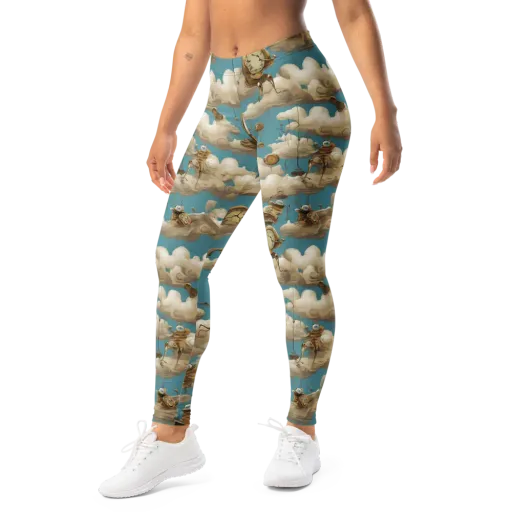 Cloudwork Clockwork on a Leggings