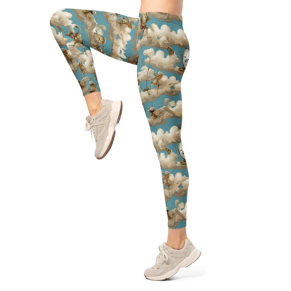 Cloudwork Clockwork on Leggings — Left