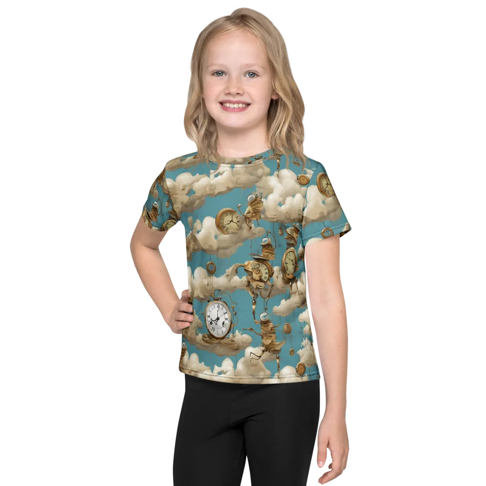 Cloudwork Clockwork on Kids Crew Neck T-Shirt — Front