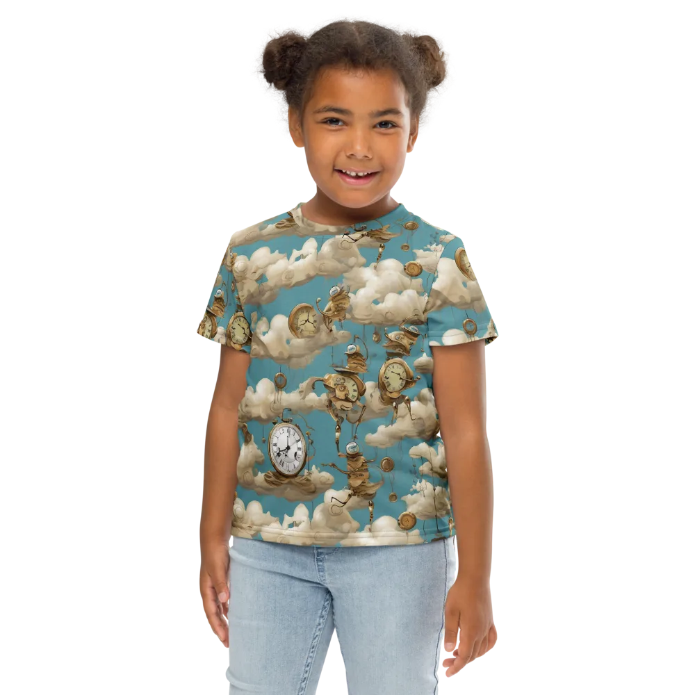 Cloudwork Clockwork on Kids Crew Neck T-Shirt — Front