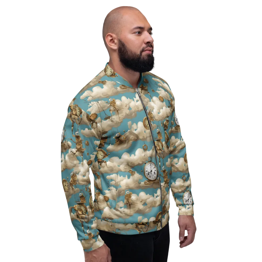 Cloudwork Clockwork on Bomber Jacket — Right