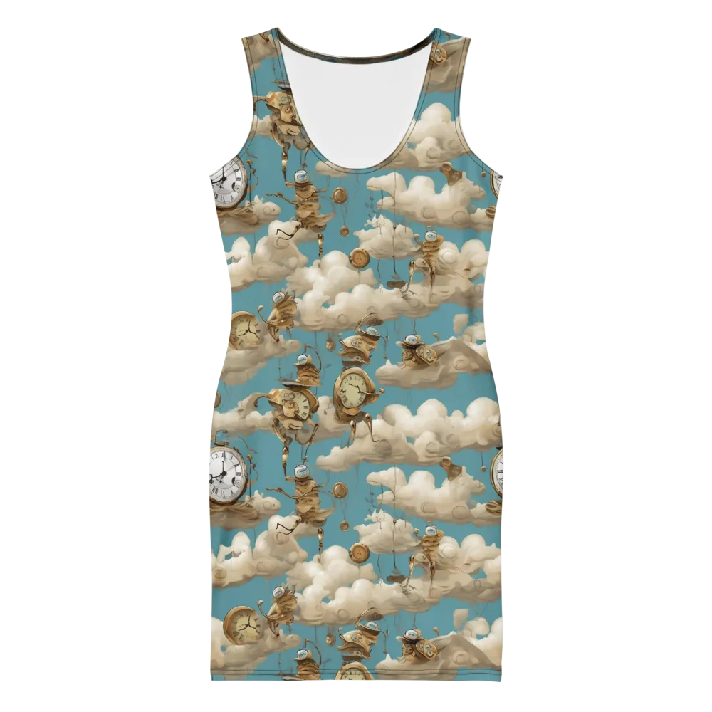 Cloudwork Clockwork on Bodycon Dress — Front