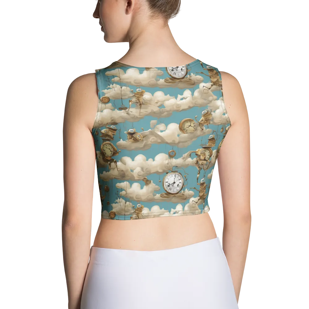 Cloudwork Clockwork on Crop Top — Back
