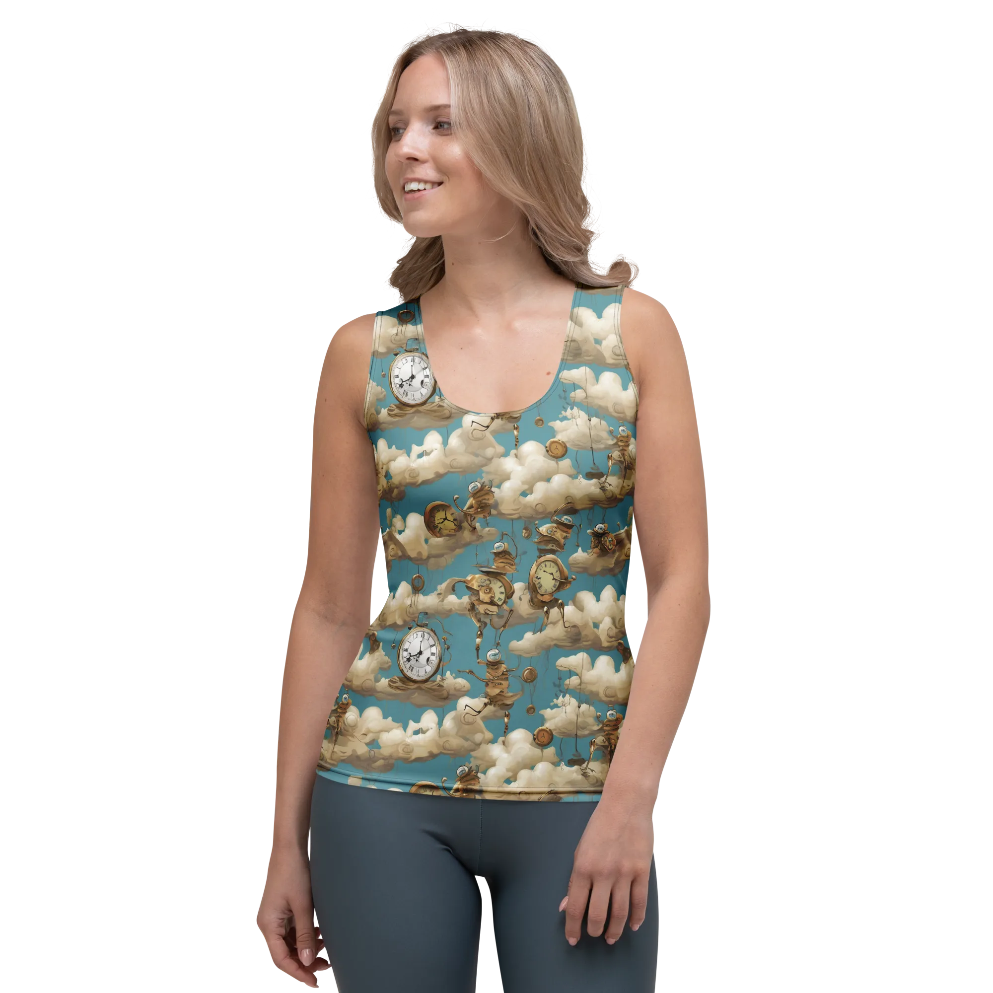 Cloudwork Clockwork on Women's Tank Top — Front