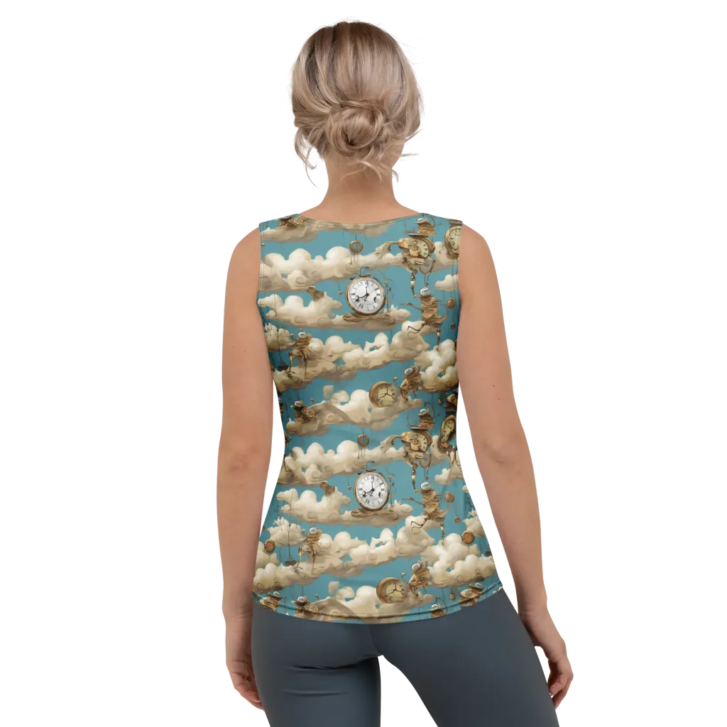 Cloudwork Clockwork on Women's Tank Top — Back