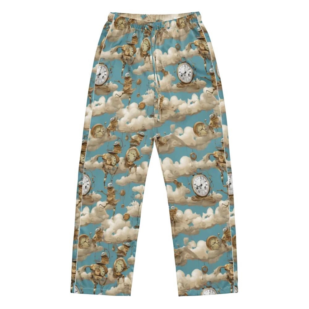 Cloudwork Clockwork on Women's Pajama Pants — Front