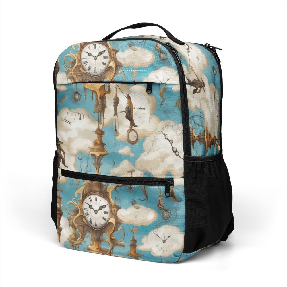 Clockwork Cloudscape on Utility Backpack — Left Front