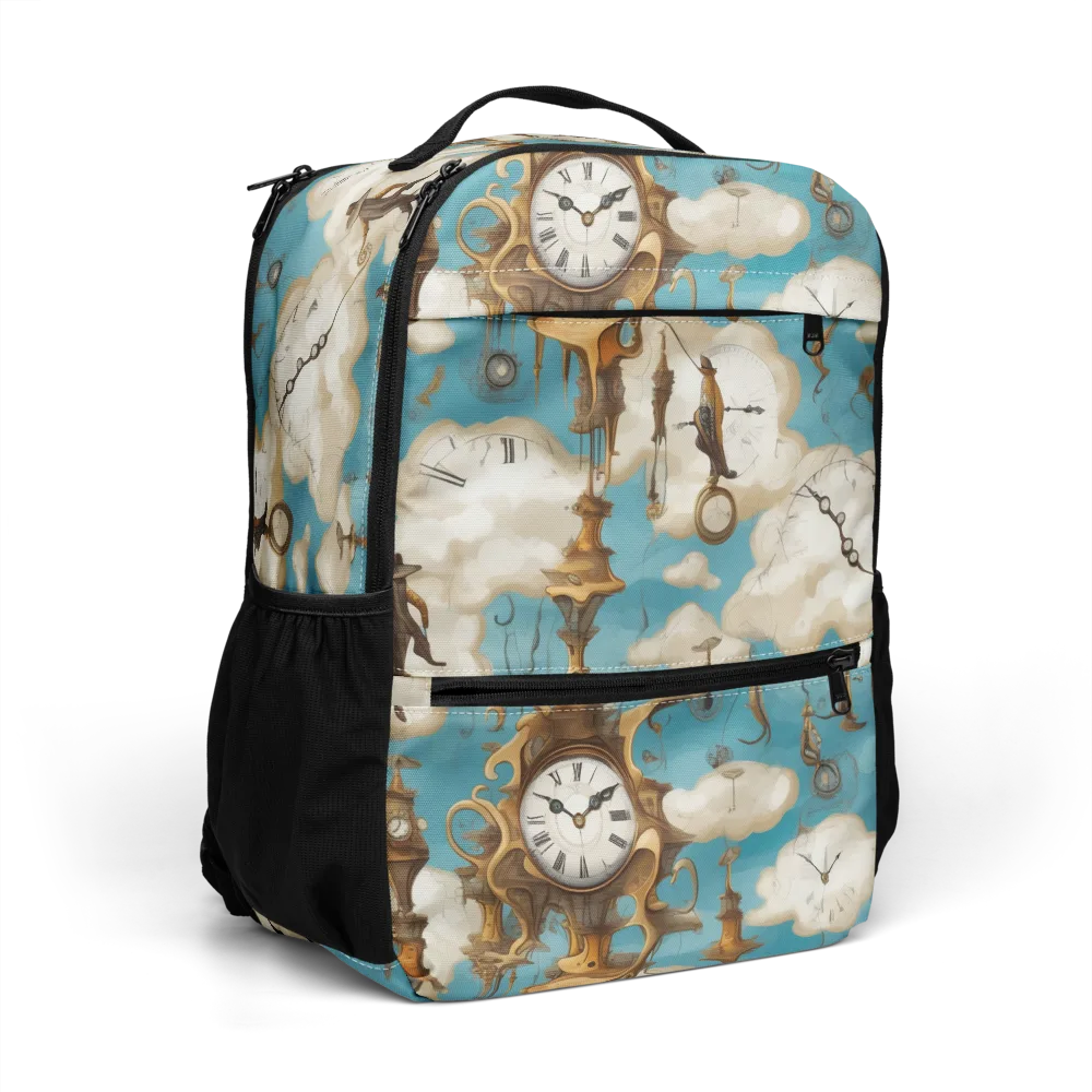 Clockwork Cloudscape on Utility Backpack — Right Front