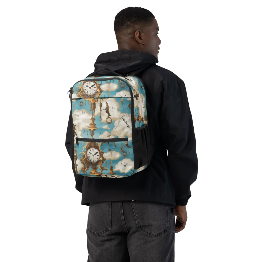 Clockwork Cloudscape on Utility Backpack — Back