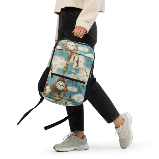 Clockwork Cloudscape on a Utility Backpack