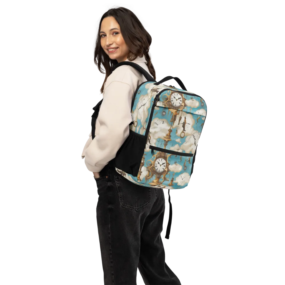 Clockwork Cloudscape on Utility Backpack — Back