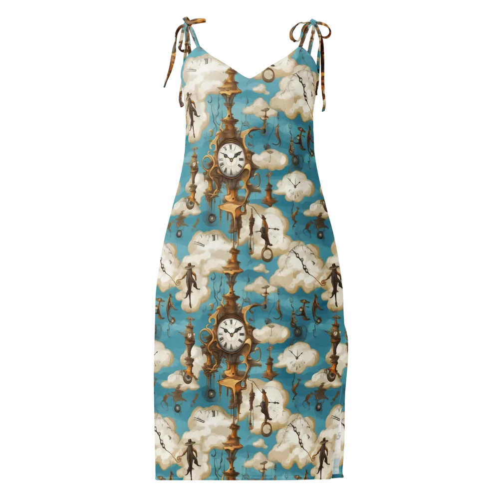 Clockwork Cloudscape on Slip Dress — Front