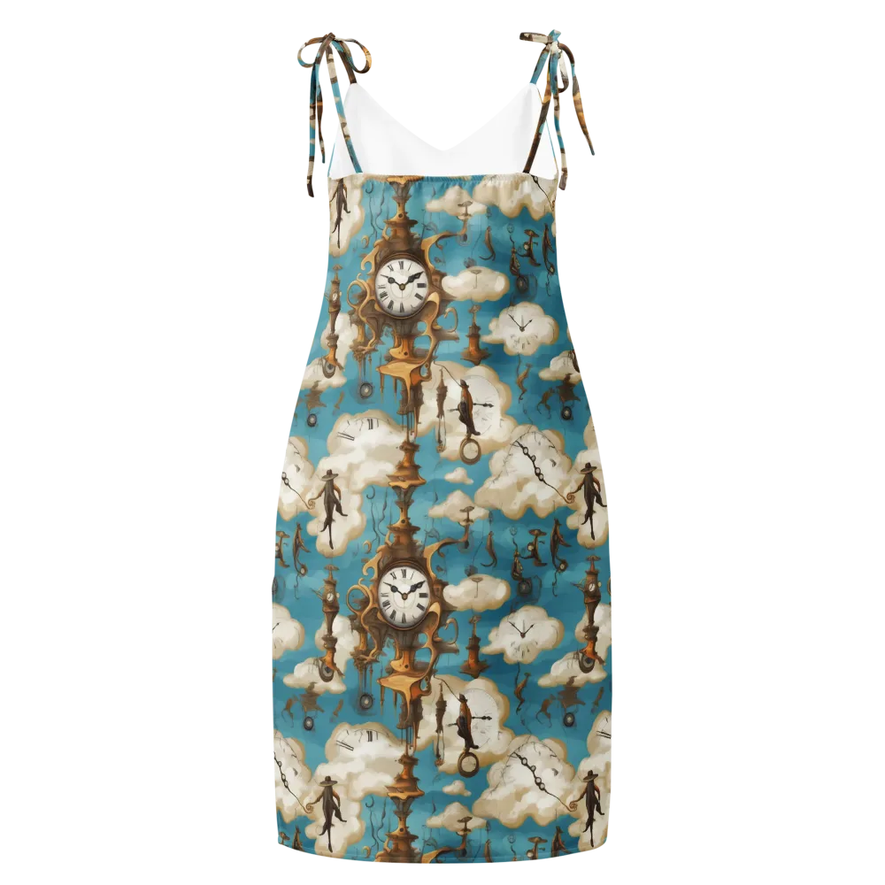 Clockwork Cloudscape on Slip Dress — Back