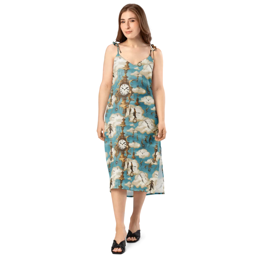 Clockwork Cloudscape on Slip Dress — Front