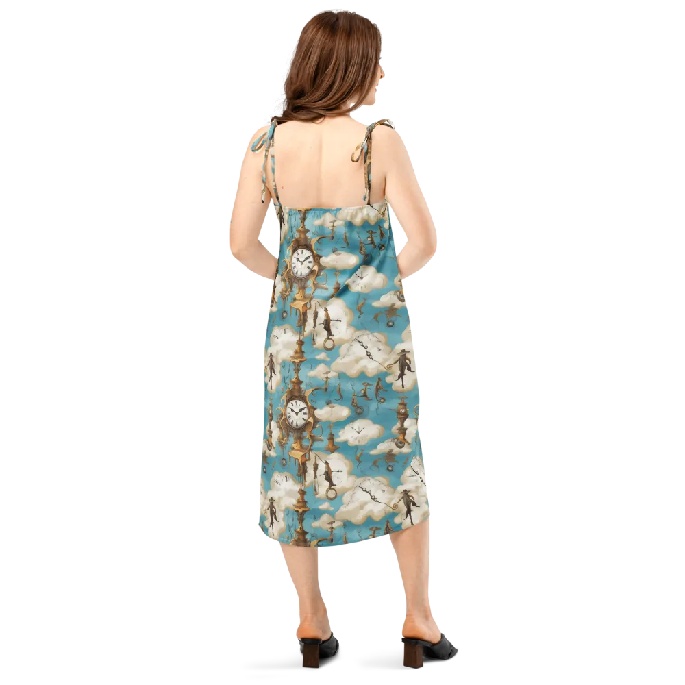 Clockwork Cloudscape on Slip Dress — Back