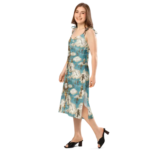 Clockwork Cloudscape on a Slip Dress