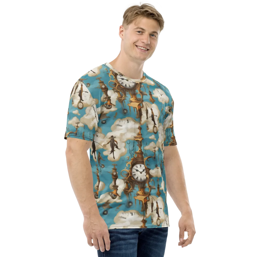 Clockwork Cloudscape on Men's Crew Neck T-Shirt — Right