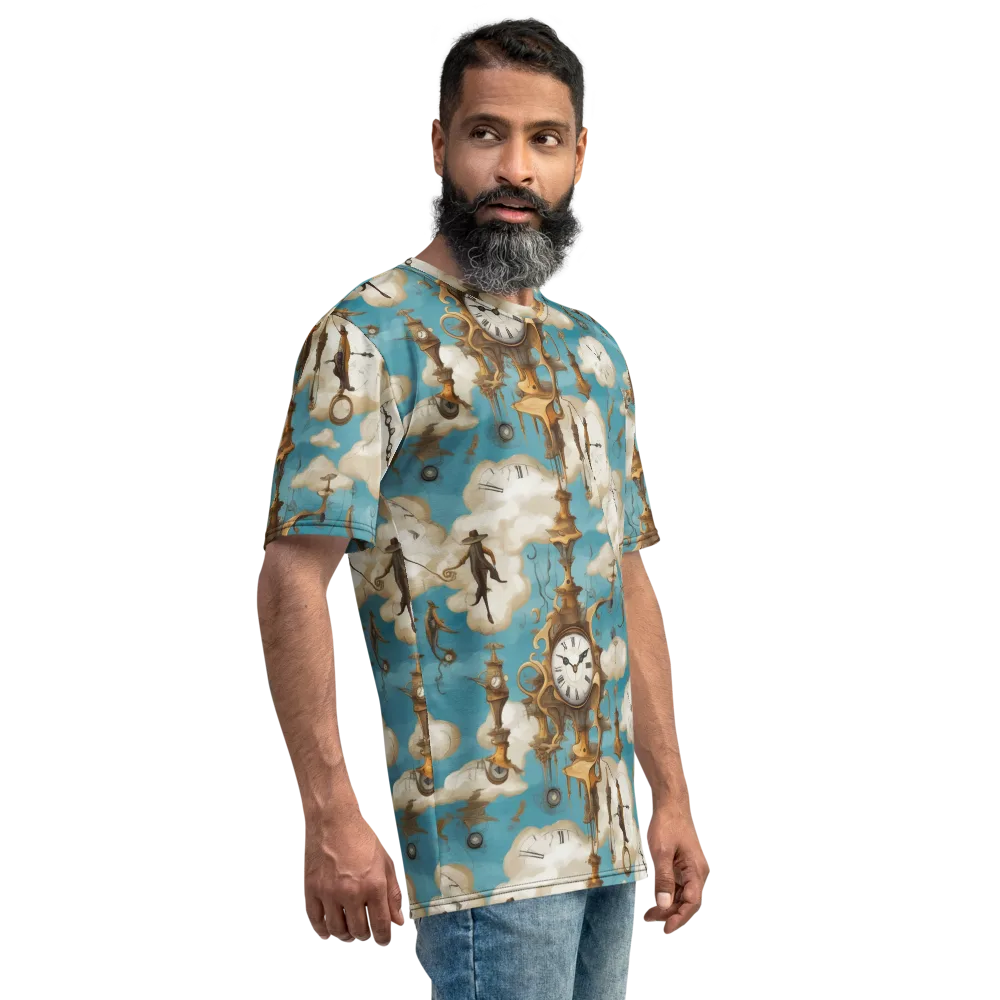 Clockwork Cloudscape on Men's Crew Neck T-Shirt — Right