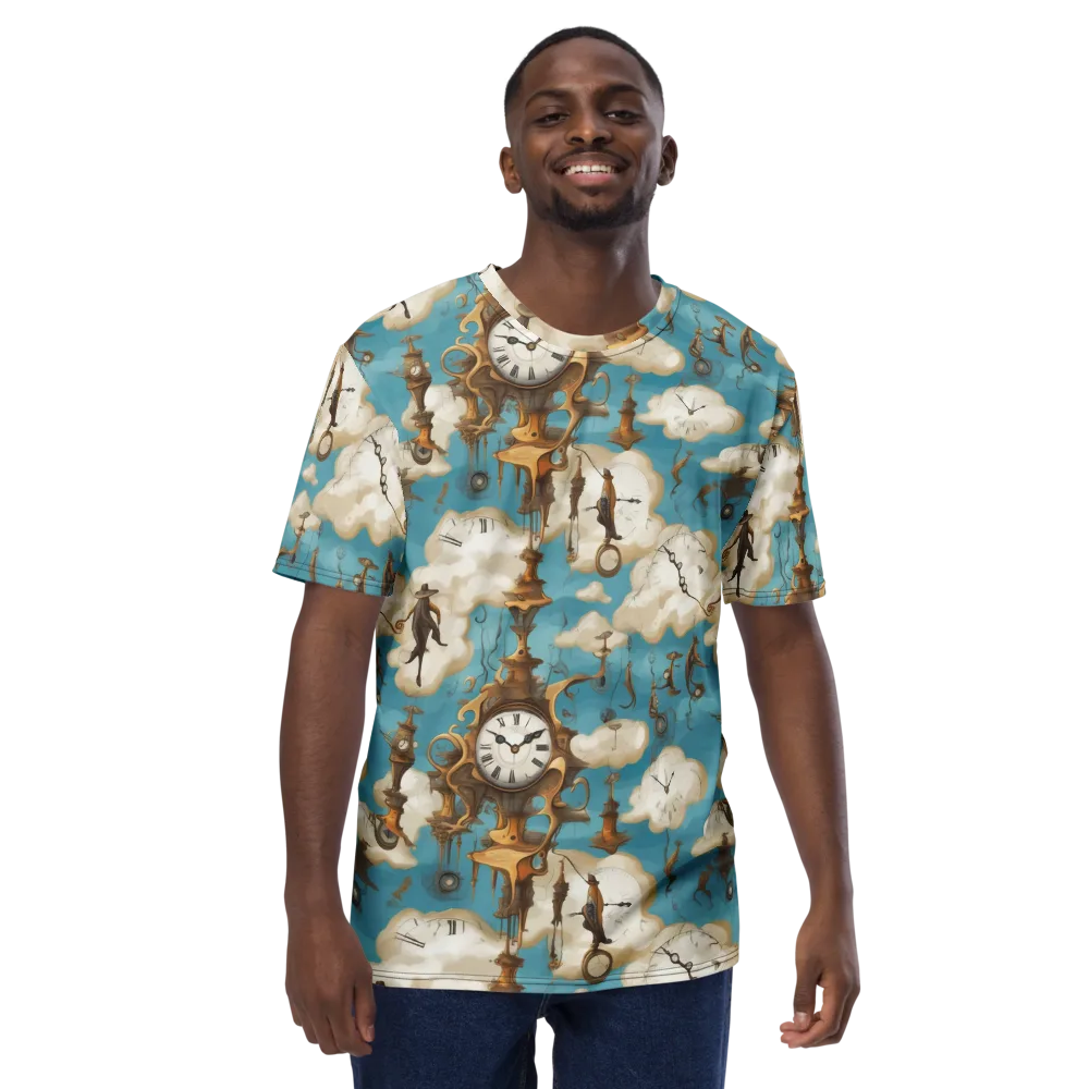 Clockwork Cloudscape on Men's Crew Neck T-Shirt — Front