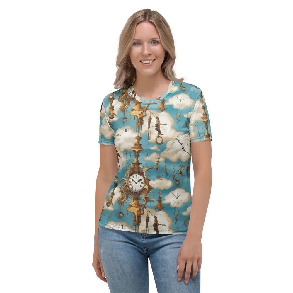 Clockwork Cloudscape on Women's Crew Neck T-Shirt — Front