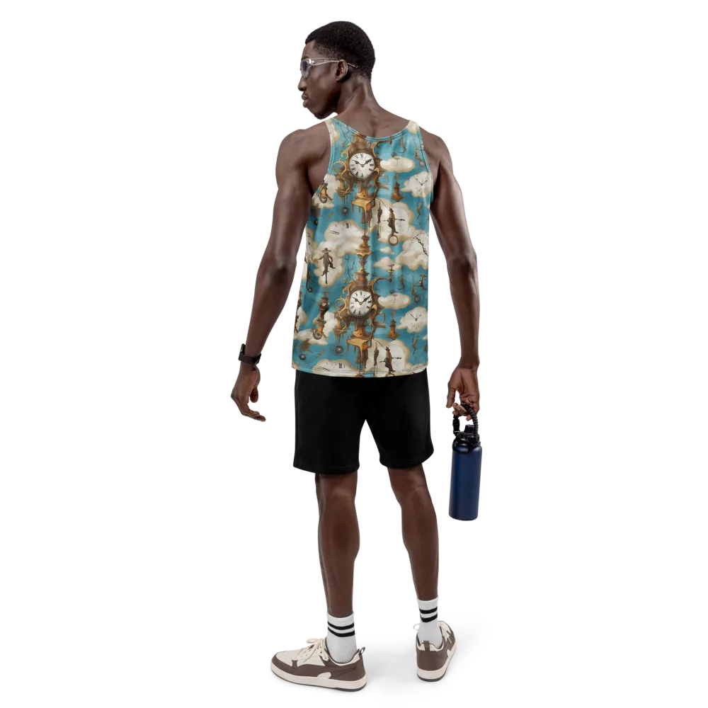 Clockwork Cloudscape on Men's Tank Top — Back