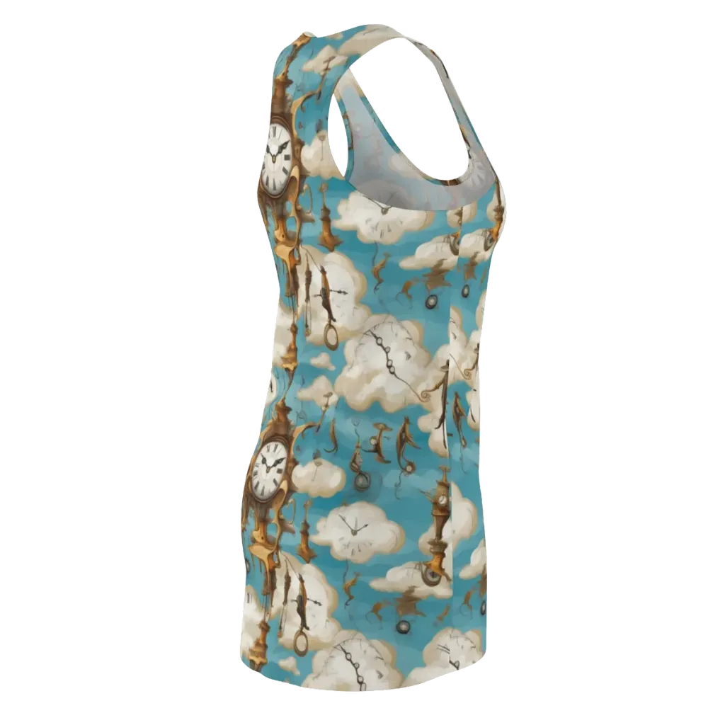 Clockwork Cloudscape on Racerback Dress — Back Side