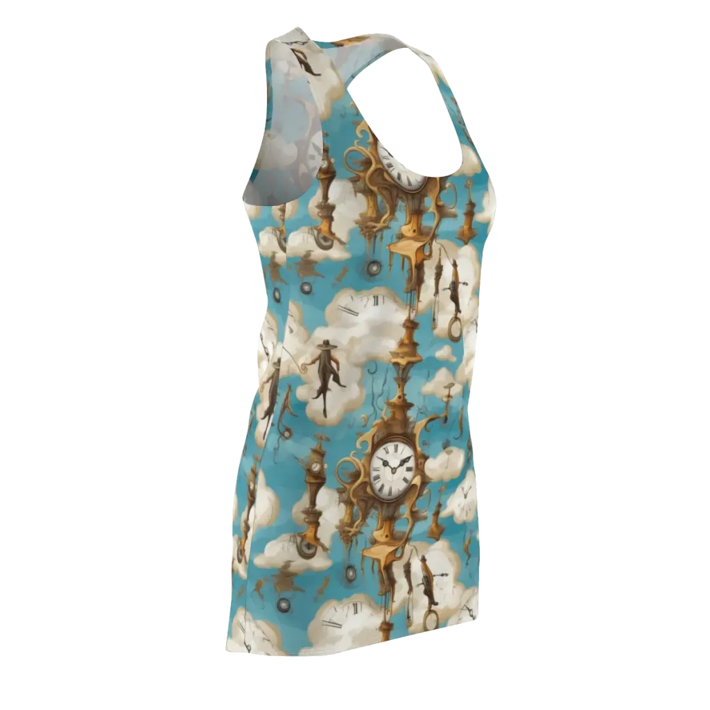 Clockwork Cloudscape on Racerback Dress — Front Side