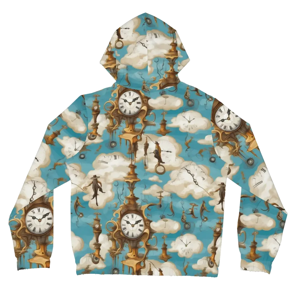 Clockwork Cloudscape on Women's Full-Zip Hoodie — Back