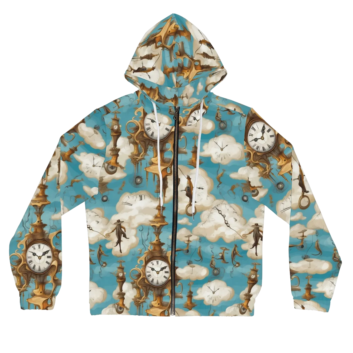 Clockwork Cloudscape on Women's Full-Zip Hoodie — Front