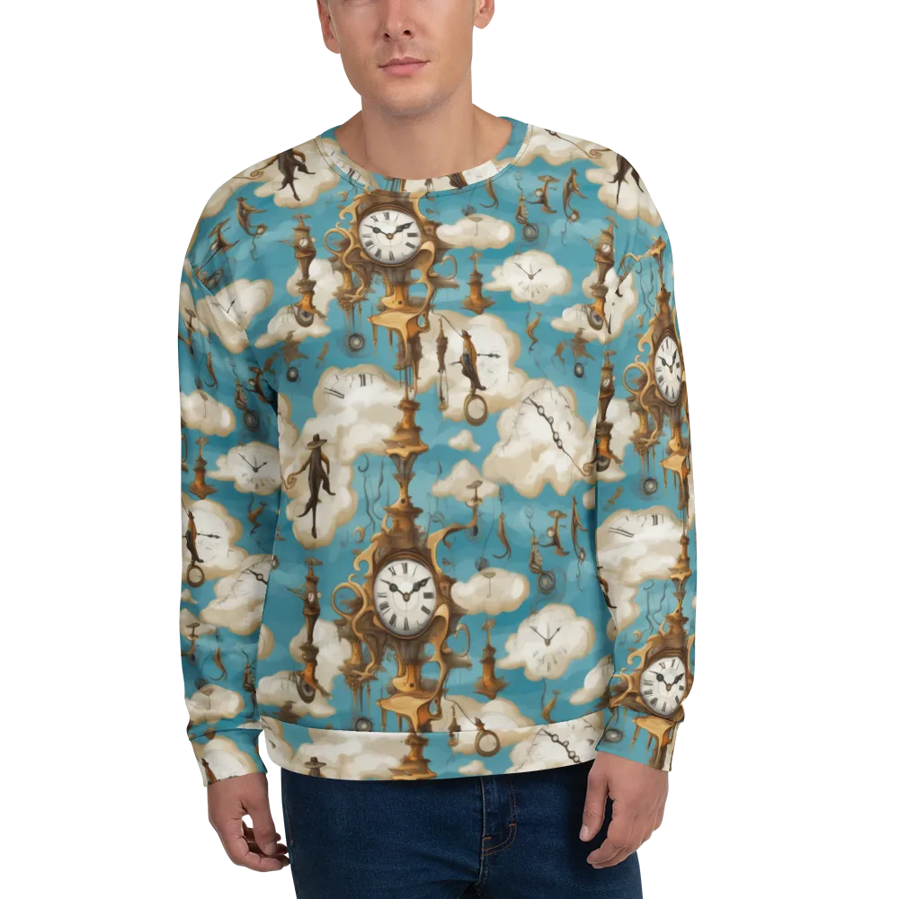 Clockwork Cloudscape on Sweatshirt — Front