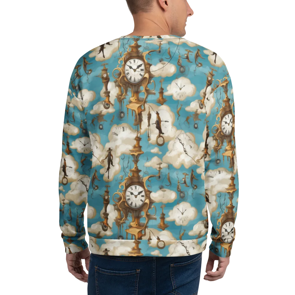 Clockwork Cloudscape on Sweatshirt — Back